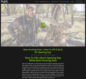 early season deer tactics bow hunting deer | Bone Collector